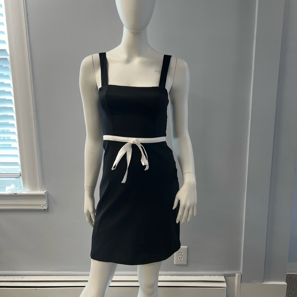 Satin Bow Mini Dress